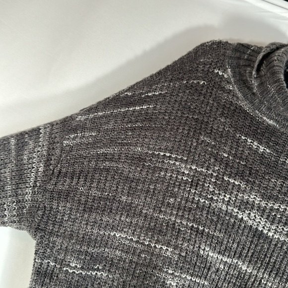 Torrid Dark Grey Space-Dye Turtleneck Knit Pullover Sweater - Picture 3 of 6